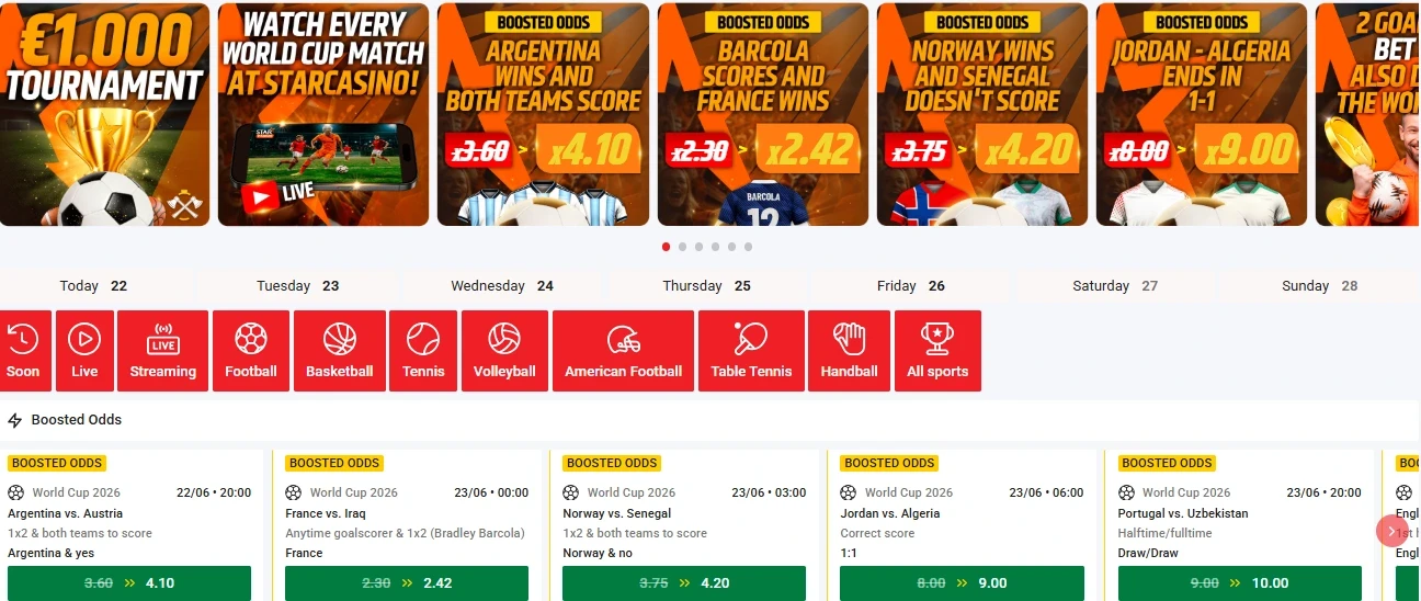 Star Casino Sport